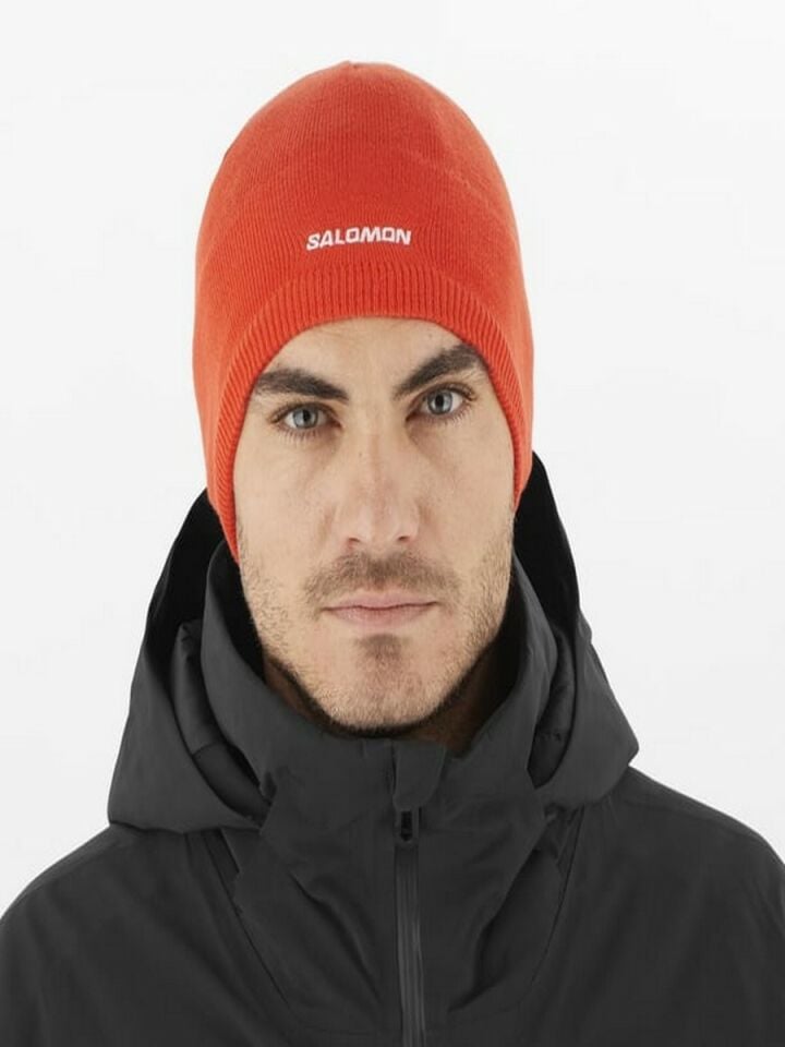 SALOMON UNISEX BERE SALOMON BEANIE CHERRY TOMATO - OSFA