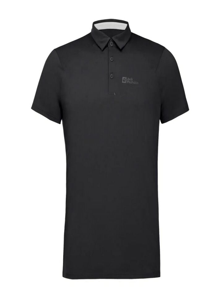 JACK WOLFSKIN ERKEK T-Shirt / Polo T-Shirt PRELIGHT TRAIL POLO M BLACK - XL