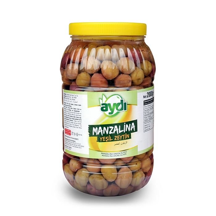 Manzalina Çizik Yeşil Zeytin 2 Kg