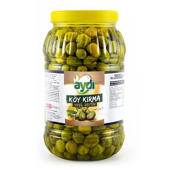 Gemlik Köy Kırma Yeşil Zeytin 2 Kg