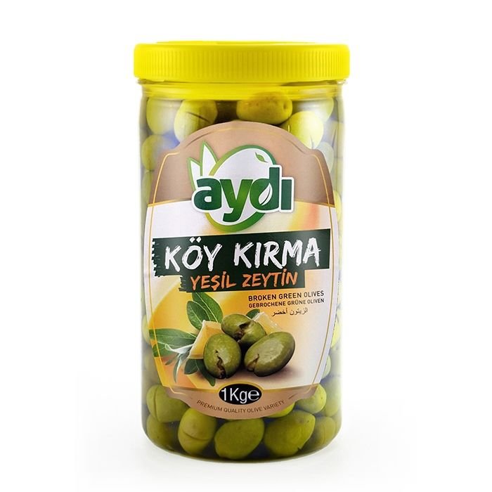 Gemlik Köy Kırma Yeşil Zeytin 1 Kg