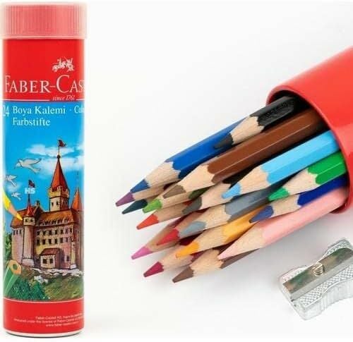 Faber-Castell Metal Tüpte Boya Kalemi, 24 Renk