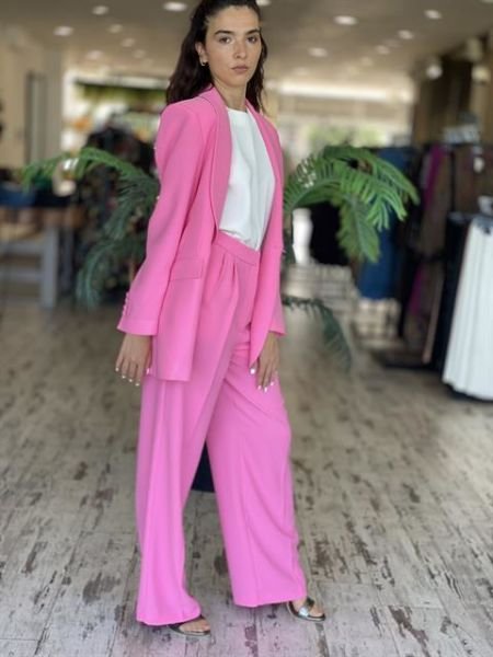 SENNA Lucinda Pembe Ceket/Pantolon Takım 9047S23 PEMBE - 40