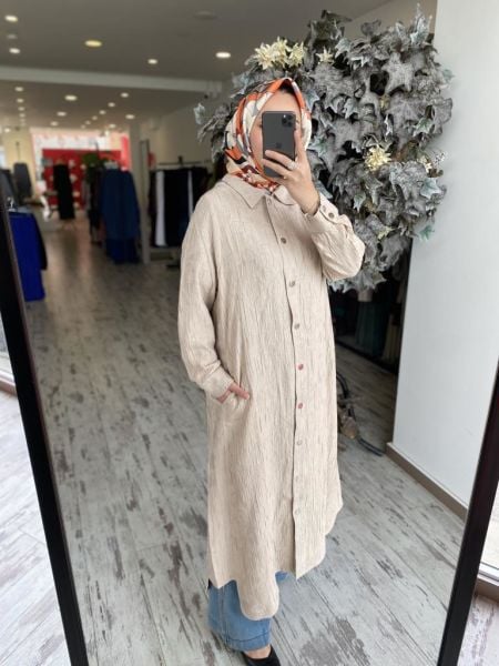 İnvee Çıtçıtlı Kendinden Desenli Tensel Kap 6981