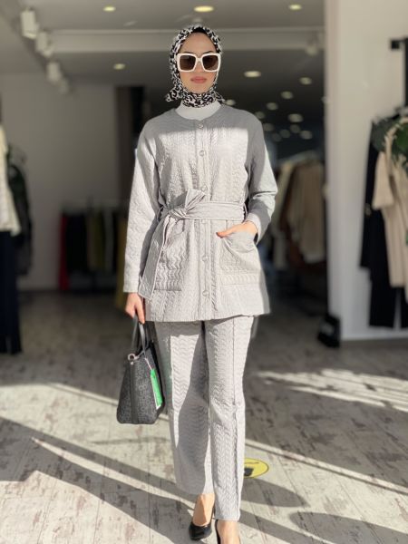 Qupra Kapitone Ceket Pantolon Takım QAV52089