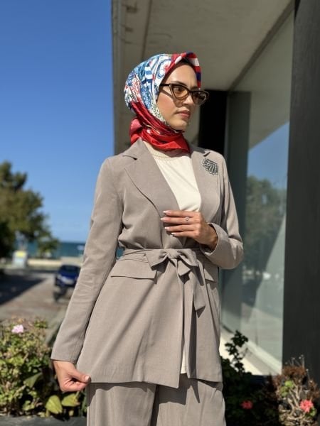 Ghisa Tencel Ceket Pantolon Takım 3902