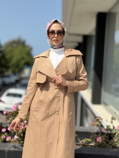 Almarwah Düğmeli Trench 404821