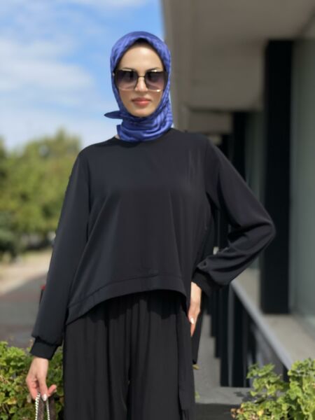 Almarwah Siyah Basic Bluz 90205