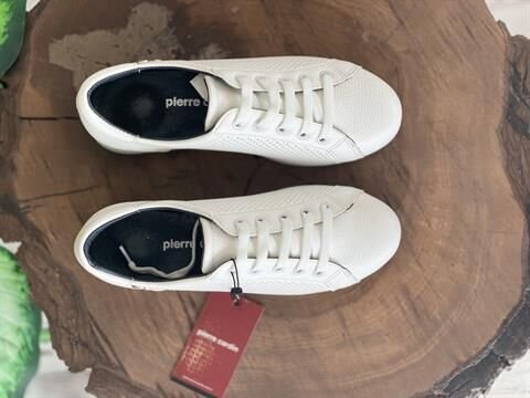 Pierre Cardin Bağcıklı Beyaz Sneaker Kadın Ayakkabı 52245