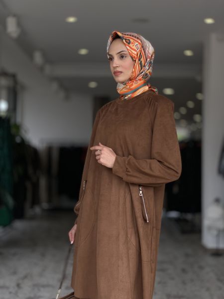 Misswhence Süet Tunik 34001