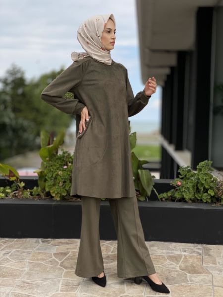 Misswhence Süet Tunik 34001