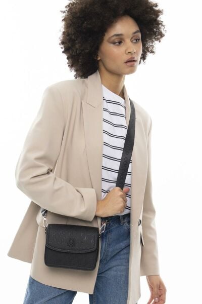 Benetton Monogram Yazılı Küçük Çapraz Çanta BNT1078