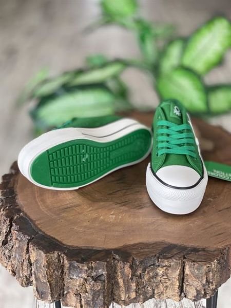 Benetton Yüksek Tabanlı Yeşil Converse Ayakkabı 30935