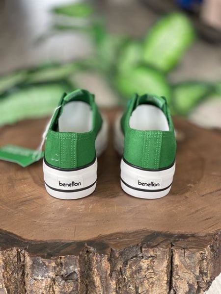 Benetton Yüksek Tabanlı Yeşil Converse Ayakkabı 30935