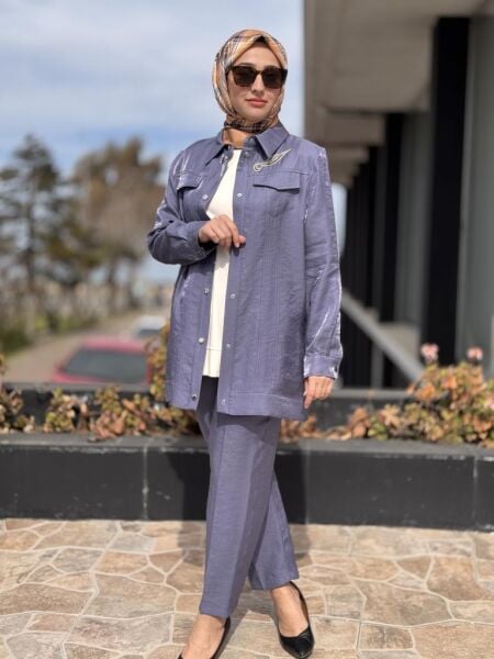 Qupra Ceket Tunik Pantolon 3 lü Takım WAB82005