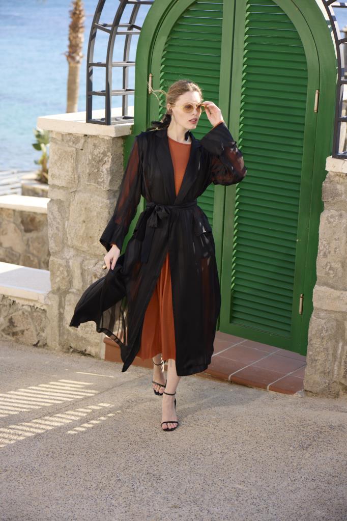 Misswhence Organze Detaylı Kap Elbise Takım 37812