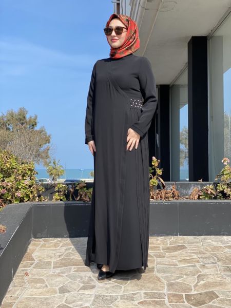 Almarwah Tül Detaylı Abiye Elbise 90478