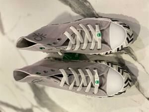Benetton Uzun Converse Spor Ayakkab 30625 SİYAH-BEYAZ - 38