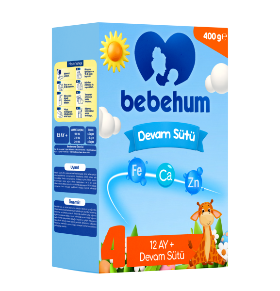 Bebehum 4 Devam Sütü 400 gr 12+ Ay