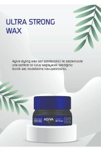 Agiva Hair Wax 155 Ml Ultra Strong Saç Şekillendirici 02 BLUE