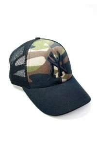Arkası Cırtlı Ayarlanabilir Erkek-Kadın Sade Spor Şapka Yeşil Kamuflaj