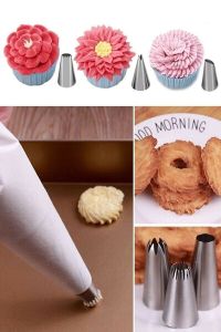 21 Parça Kek Kalıbı Kek Süsleme ve Krema Pompası Ucu Seti