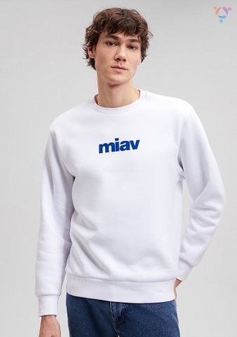 MAVİ ERKEK MİAV BASKILI SWEATSHIRT Beyaz 0610925-620