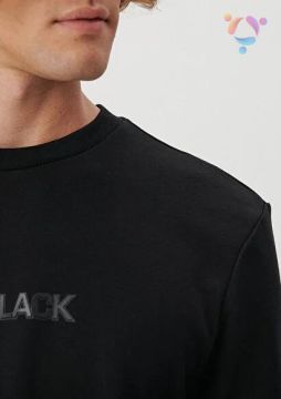 MAVİ ERKEK MAVİ BLACK SWEATSHIRT Siyah 0S10017-900