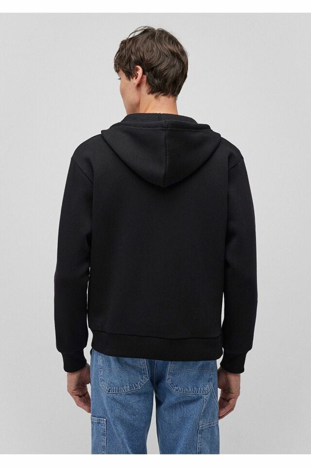 MAVİ ERKEK MAVİ LOGO FERMUARLI KAPÜŞONLU SWEATSHIRT 0611715-900