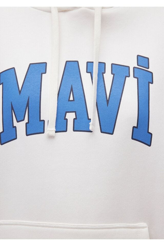 MAVİ KADIN MAVİ LOGO KAPÜŞONLU SWEATSHIRT Kırık Bey 1600361-81964