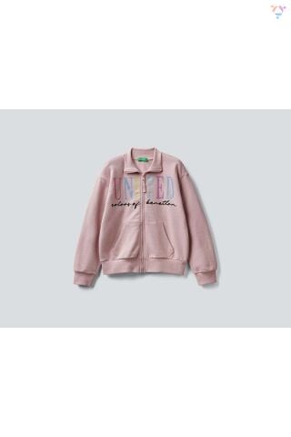 BENETTON KIZ ÇOCUK KJ B UK FRM FLP_BENETTON BASKILI SWEAT-SHİRT 222A3J68C500Q