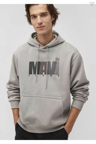 MAVİ ERKEK MAVİ BASKILI SWEATSHIRT Mineral Gri 0S10199-70093