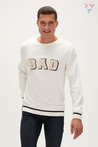 BAD BEAR ERKEK FELT CREWNECK 23.02.12.013