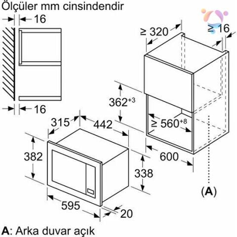 ANKASTRE MİKRODALGA FIRINLAR BFL623MB3