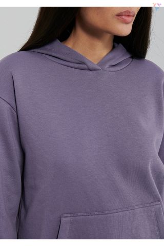 MAVİ KADIN KAPİŞONLU SWEATSHIRT Cadet 167299-70608