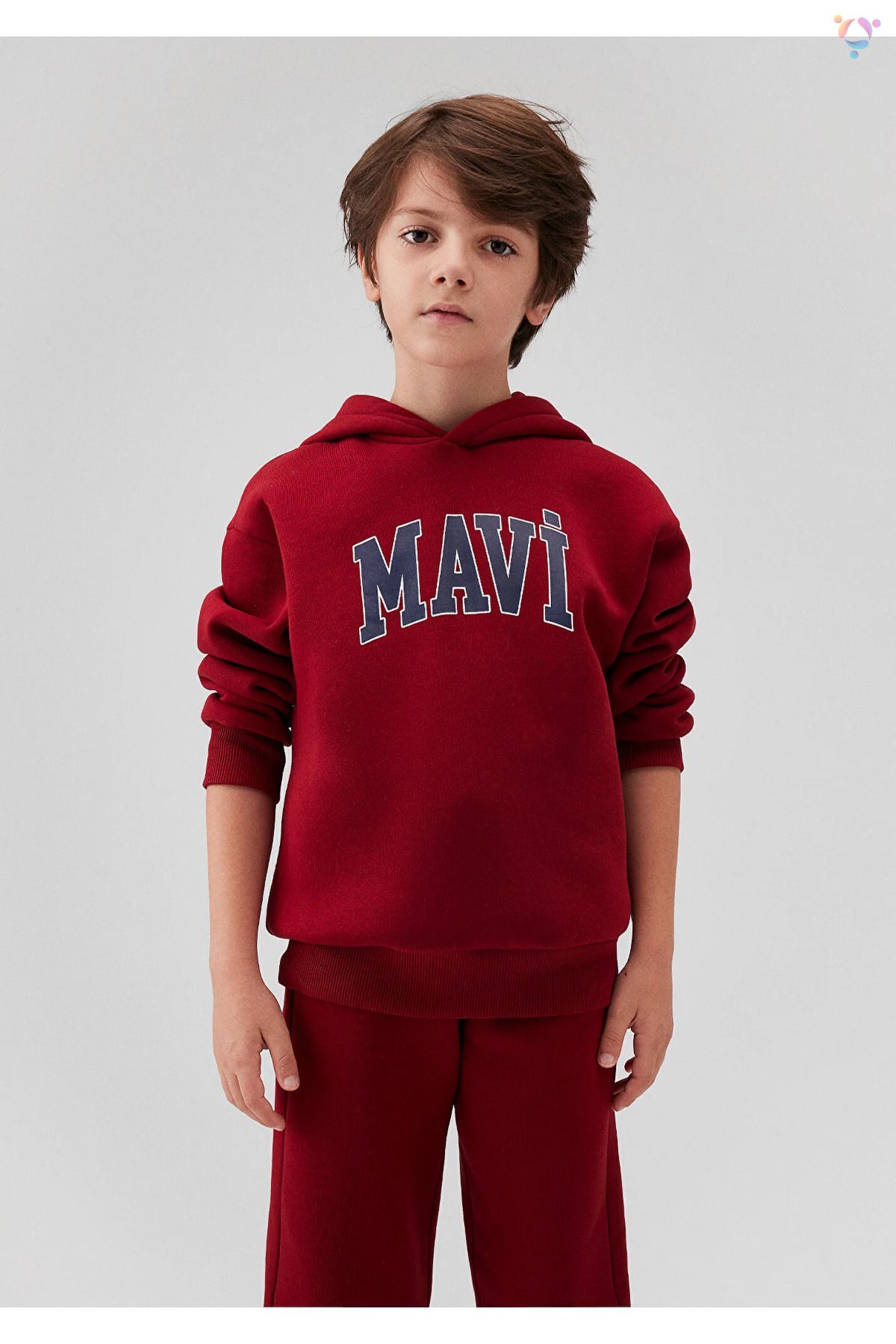 MAVİ ÇOCUK MAVİ BASKILI KAPÜŞONLU SWEATSHIRT  Koyu 6610110-70392