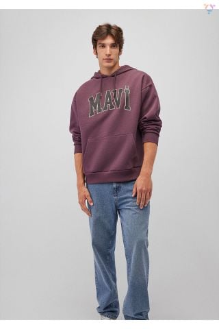 MAVİ ERKEK MAVİ BASKILI SWEATSHIRT Huckleberry 067149-70260