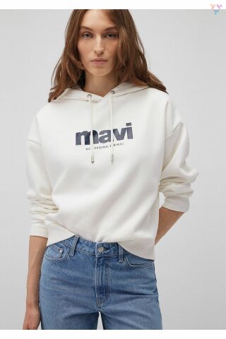 MAVİ KADIN MAVİ SWEATSHIRT Kırık Beyaz 168334-81964