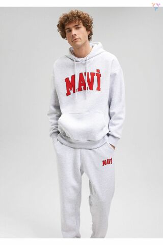 MAVİ ERKEK MAVİ BASKILI SWEATSHIRT Kar Melanj 067149-82498