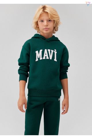 MAVİ ÇOCUK MAVİ BASKILI KAPÜŞONLU SWEATSHIRT  Koyu 6610110-81962