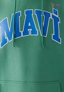 MAVİ ERKEK MAVİ BASKILI SWEATSHIRT Parlak Yeşil 067149-35388