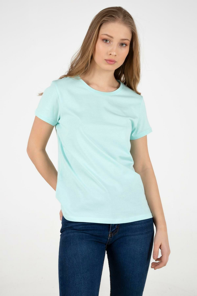 FASHION FRIENDS KADIN BİSİKLET YAKA T-SHİRT 25Y0933K1