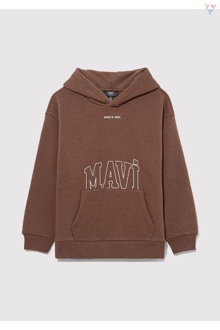 MAVİ ÇOCUK MAVİ LOGO BASKILI KAPÜŞONLU SWEATSHIRT P 6S10053-70243