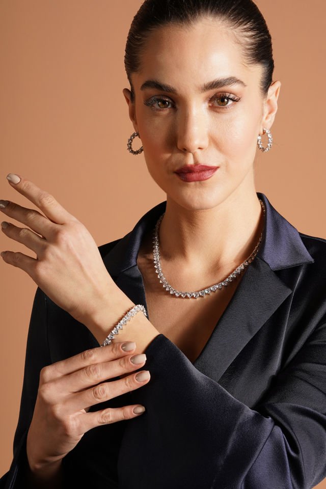 Diana Kolye Küpe Bileklik Set