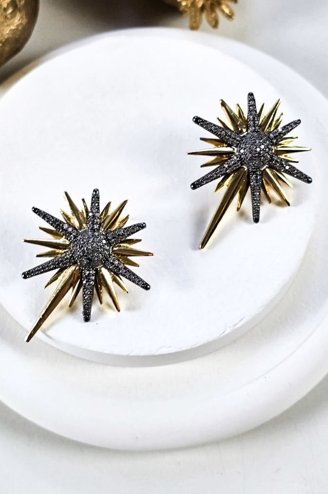 Kuzey Yıldızı Küpe Kolye Set