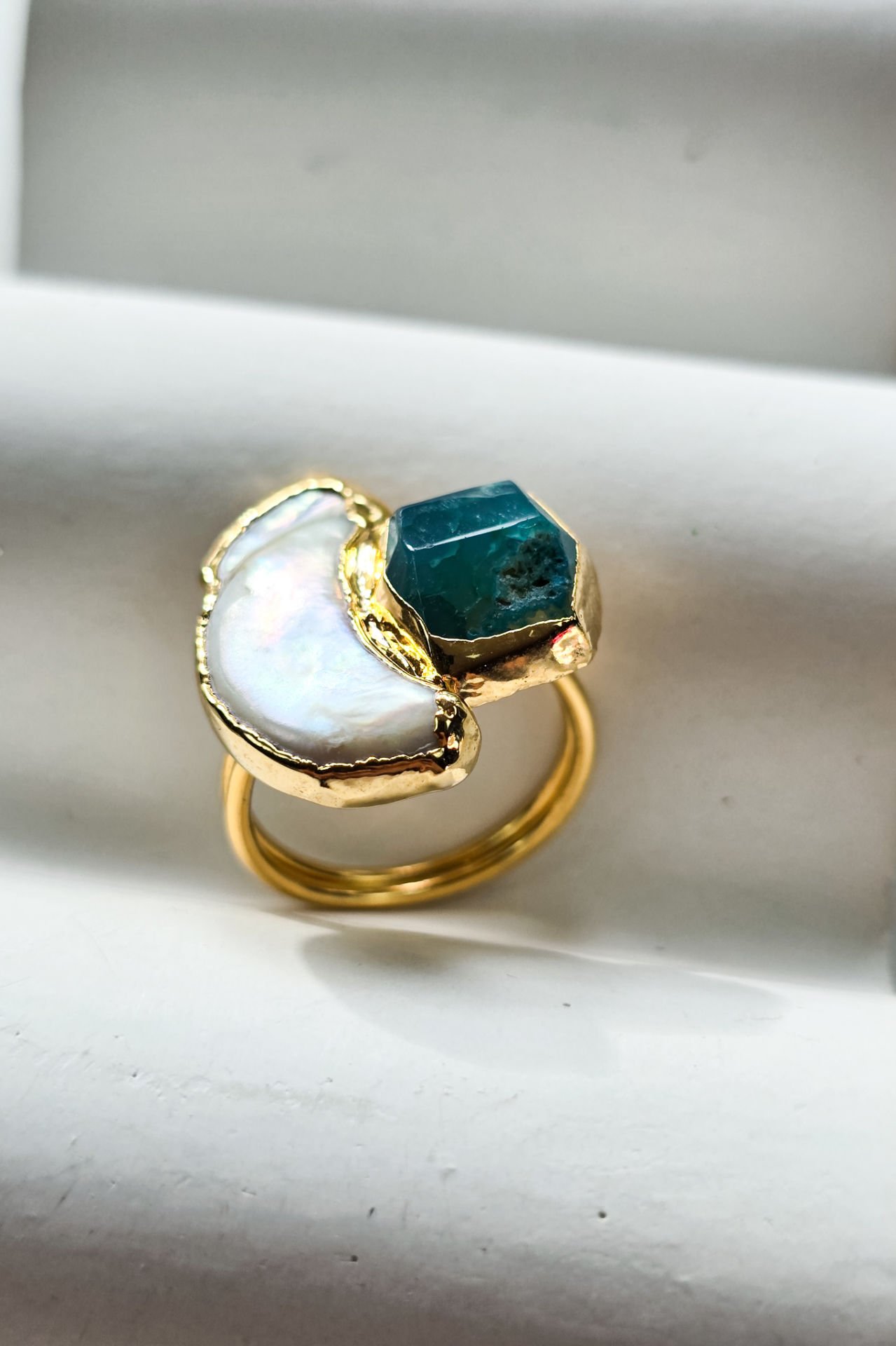 İnci ve Turmalin Yüzük