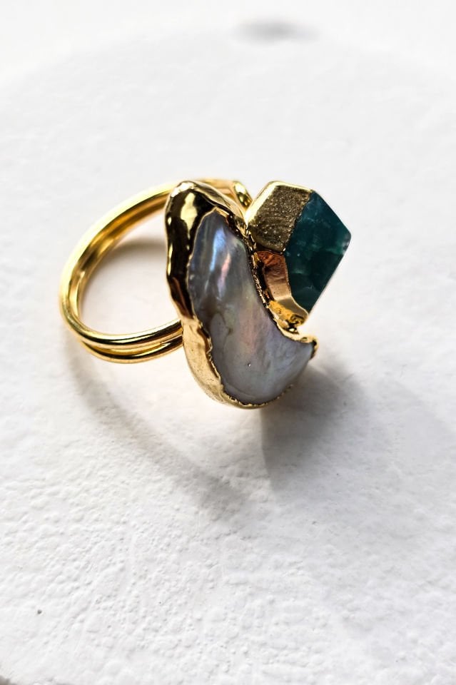 İnci ve Turmalin Yüzük