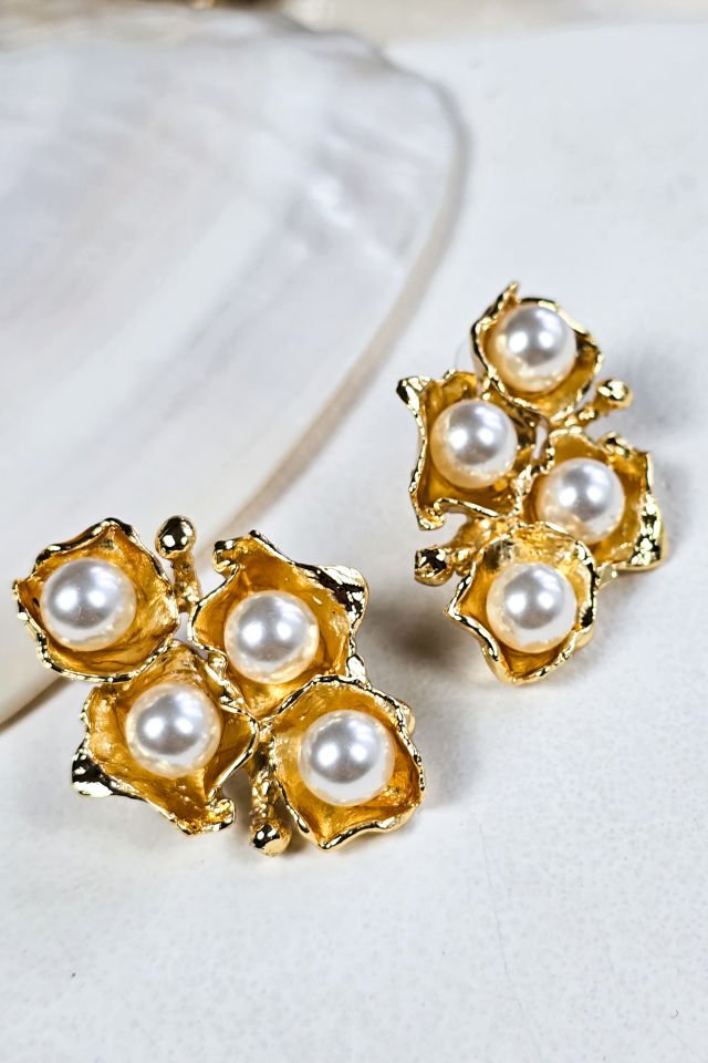 Four Pearl Küpe
