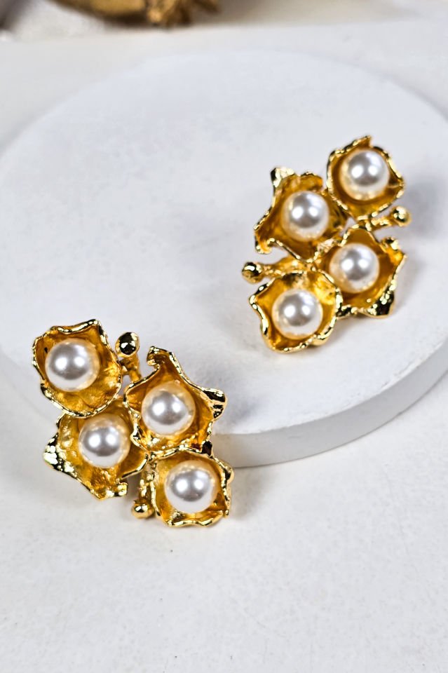 Four Pearl Küpe