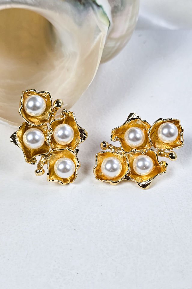 Four Pearl Küpe